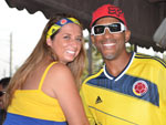 Couple enyoing the Colombian Festival